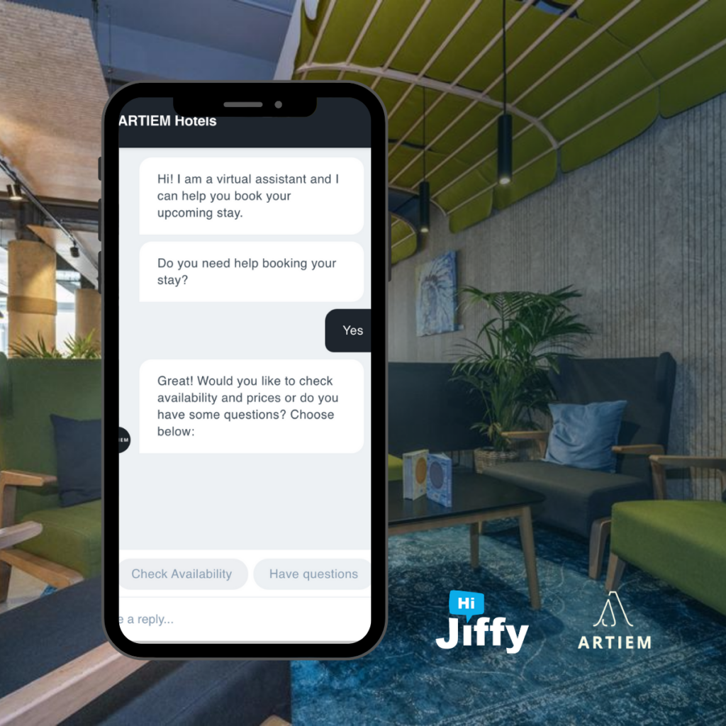 Hijiffy and artiem hotels hijiffy is nominated as a finalist at the chatbot tourism awards 2021