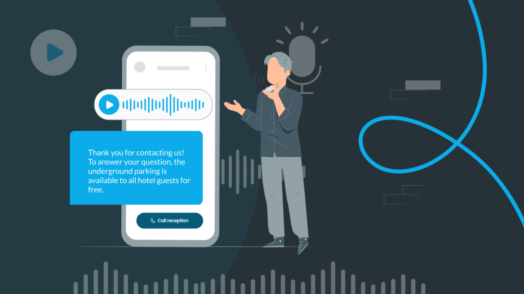 Voicebots and interactive conversational voice response systemss cover seis tendencias de comunicación en hoteles: 2024