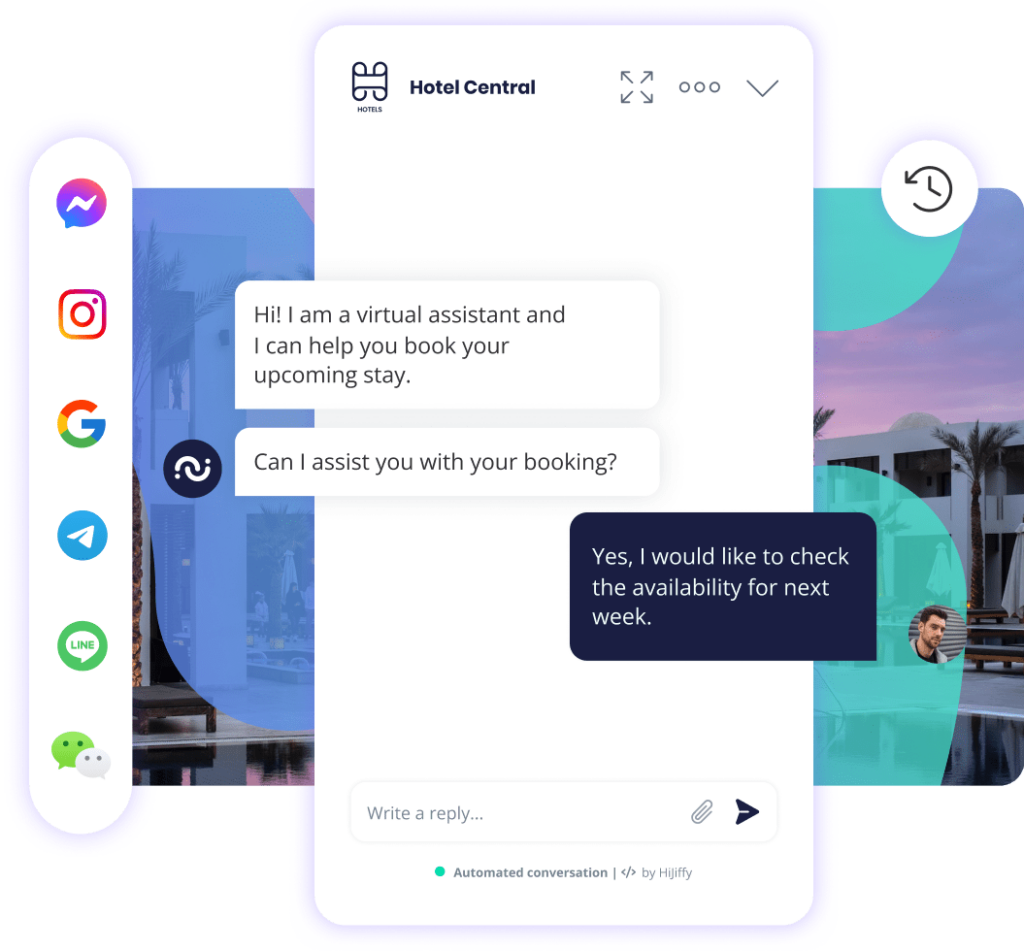 Booking assistant header hotel voicebot en