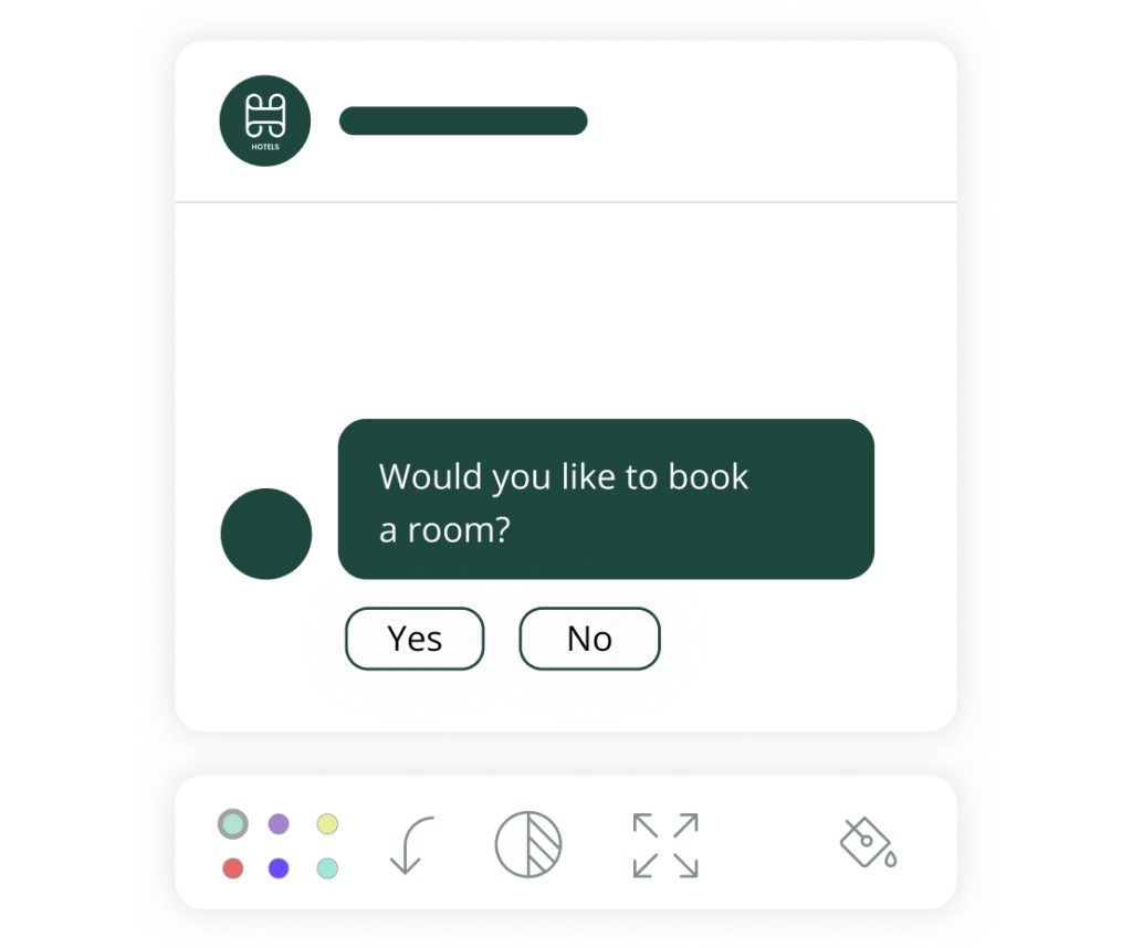 Customize comms hotel chatbot es