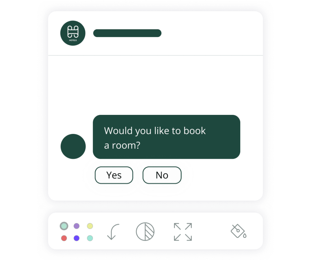 Customize comms telegram chatbot for hotels es