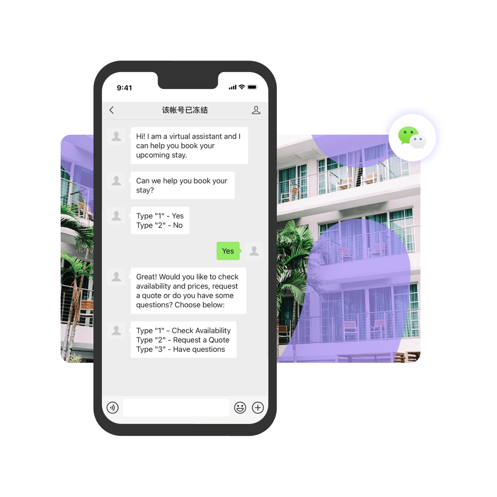 Wechat chatbot wechat chatbot for hotels pt