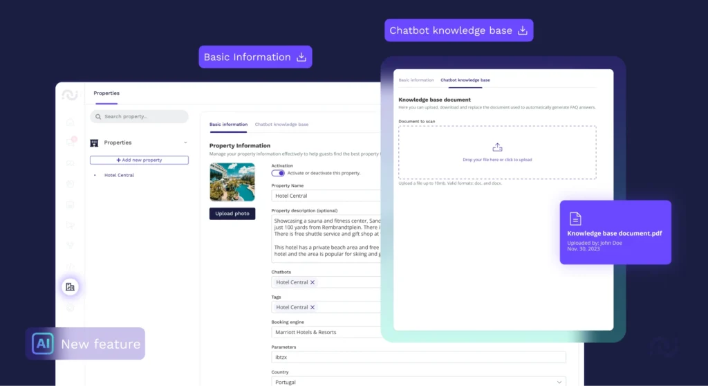 Aplysia 2024 blog 06 knowledge scanner implementar inteligencia artificial en tu hotel ahora es más sencillo que nunca. Explora las nuevas funcionalidades de hijiffy