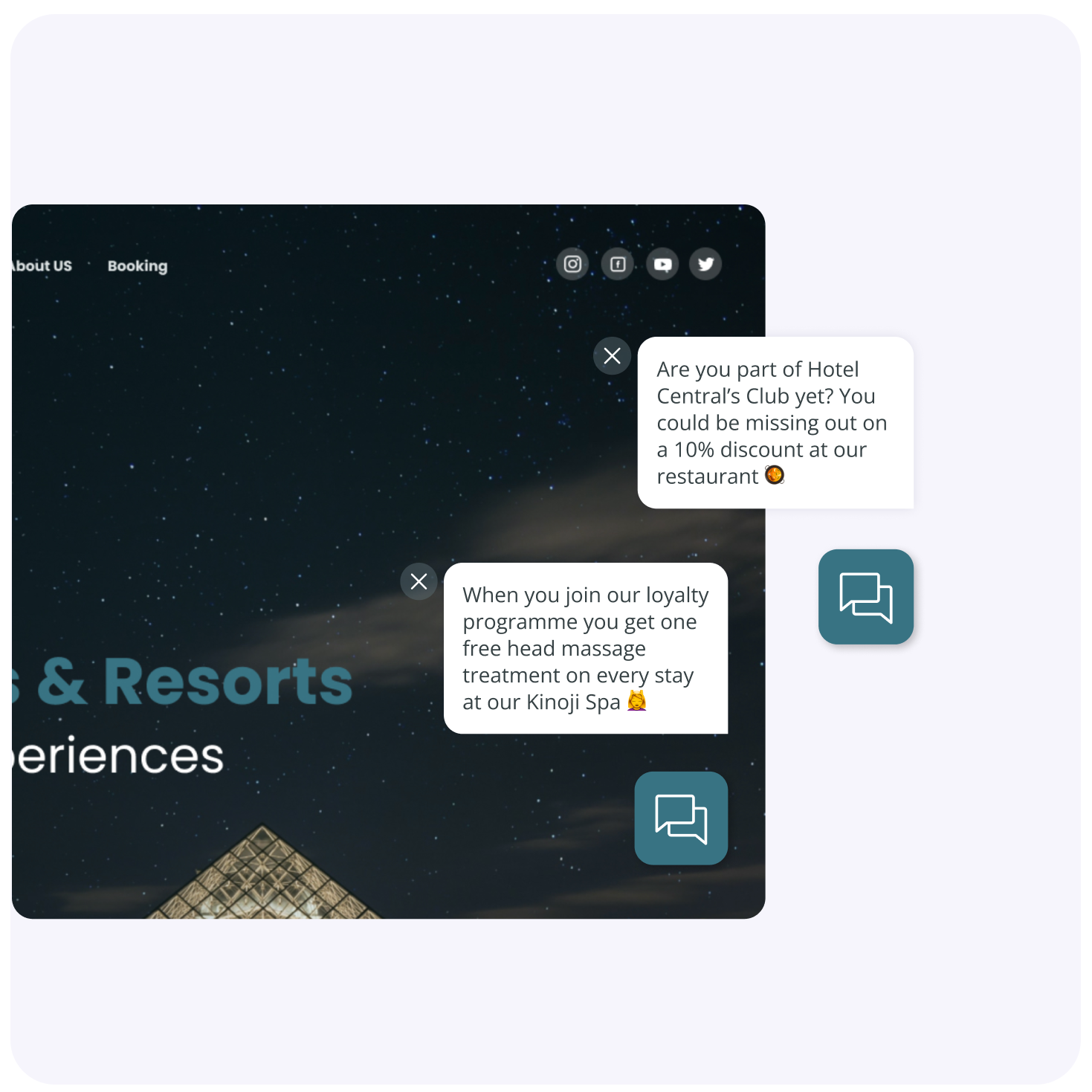 Direct bookings behaviour driven widget campaigns 1 new use cases individual pages - direct bookings