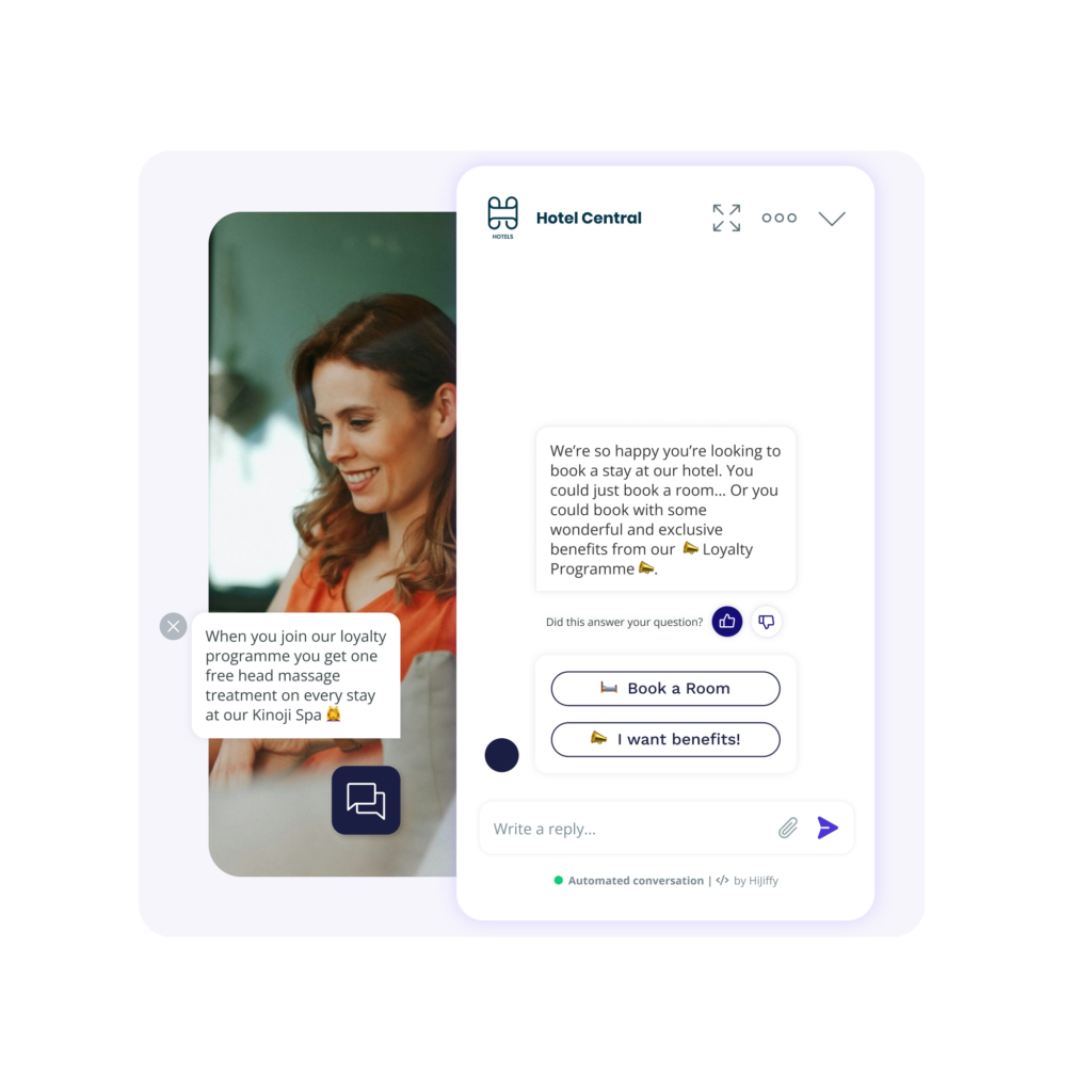 Direct bookings personalised messages and campaigns expedia chatbot fr
