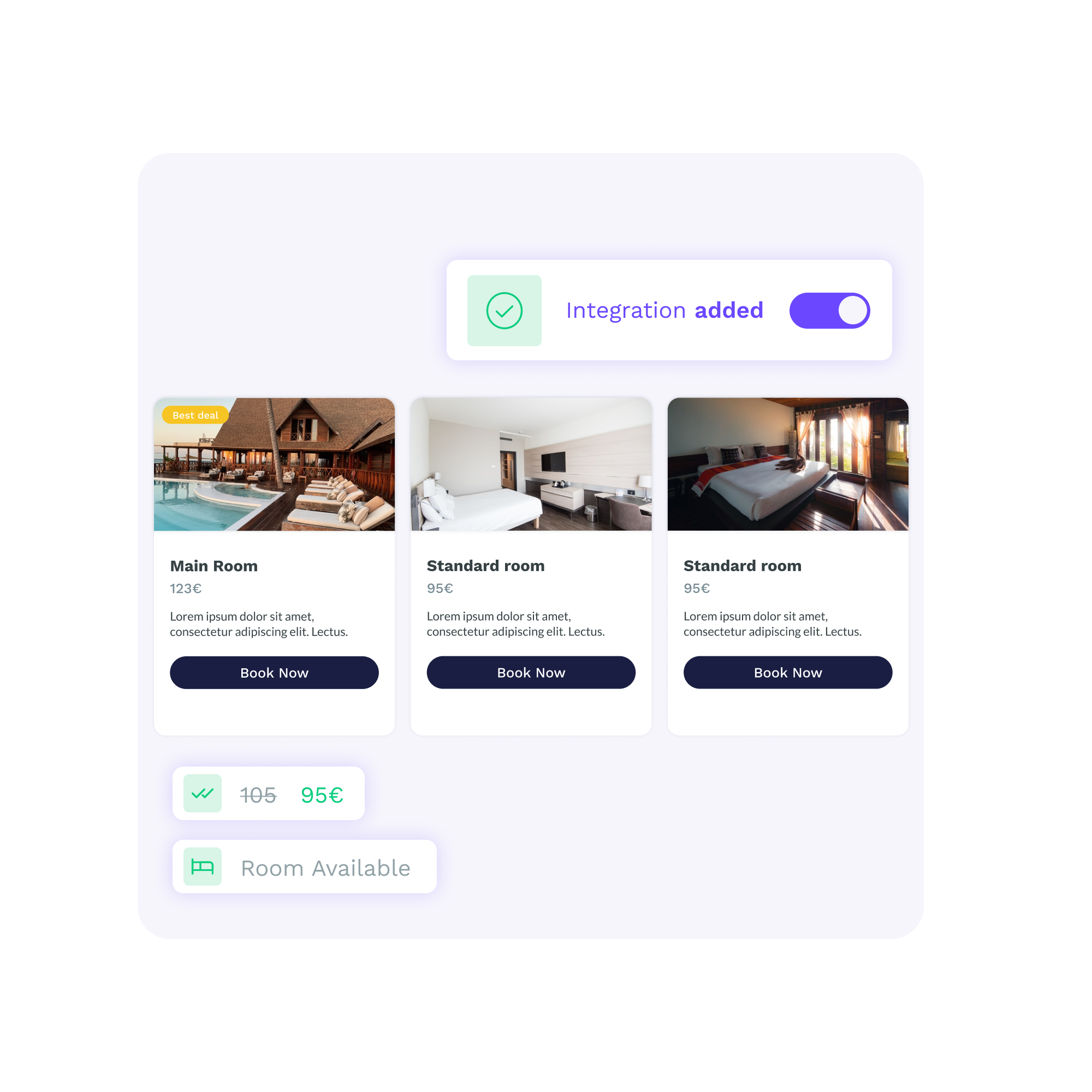 Direct bookings real time availability and pricing new use cases individual pages - direct bookings