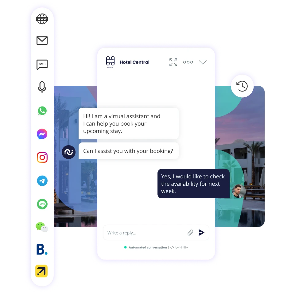 Booking assistant en hotel chatbot de