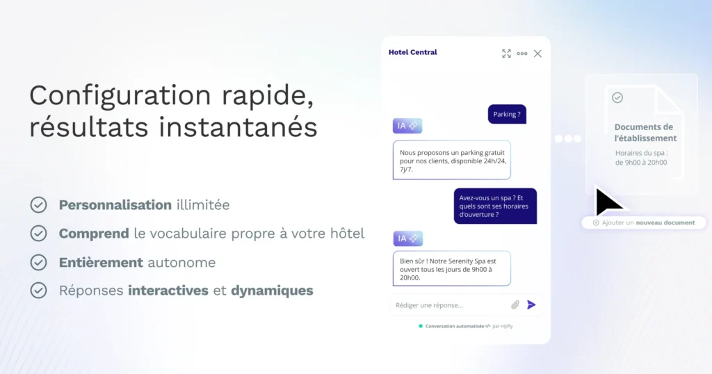 Client newsletter external partner press release website news article 3 hijiffy lance un nouveau type de chatbot hôtelier avec une connaissance illimitée et des mises à jour instantanées