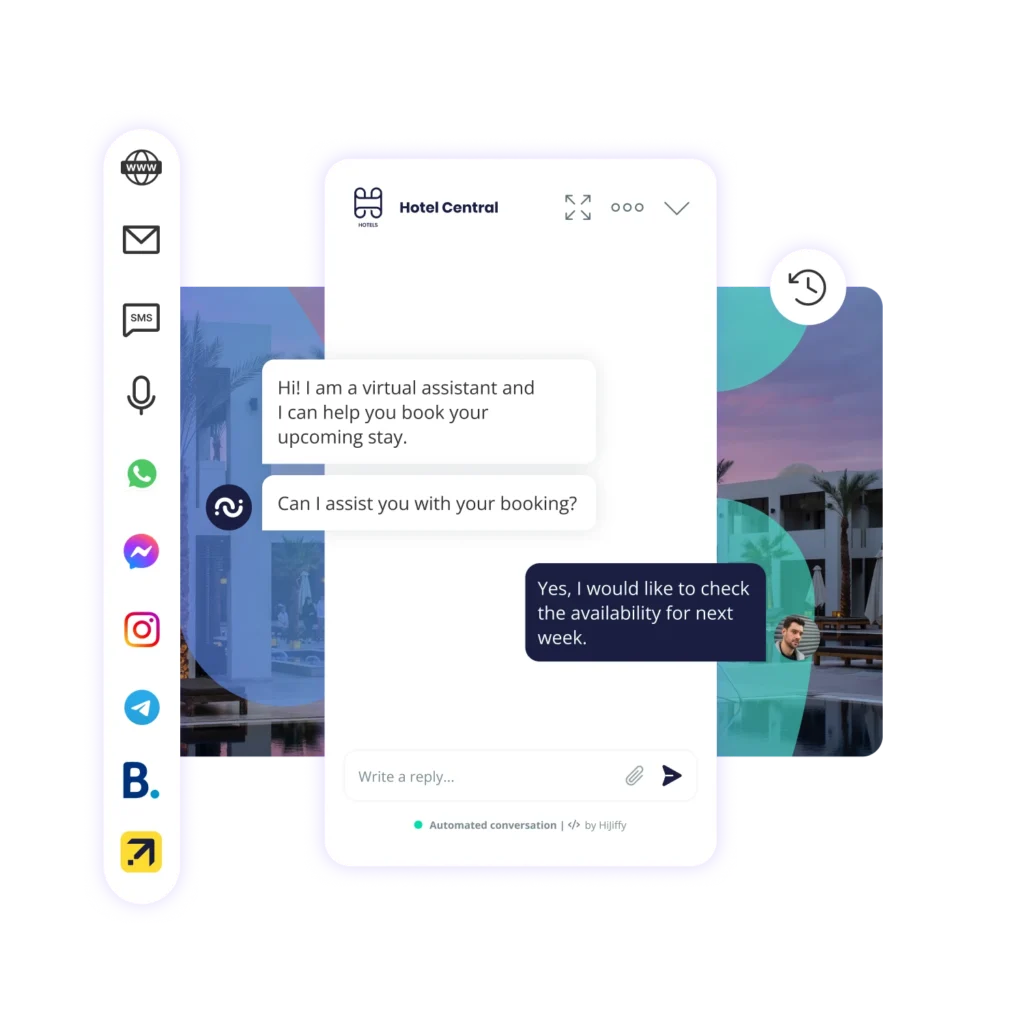 New booking assistant hotel chatbot pt