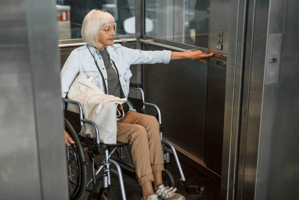 Accessible hotel lift