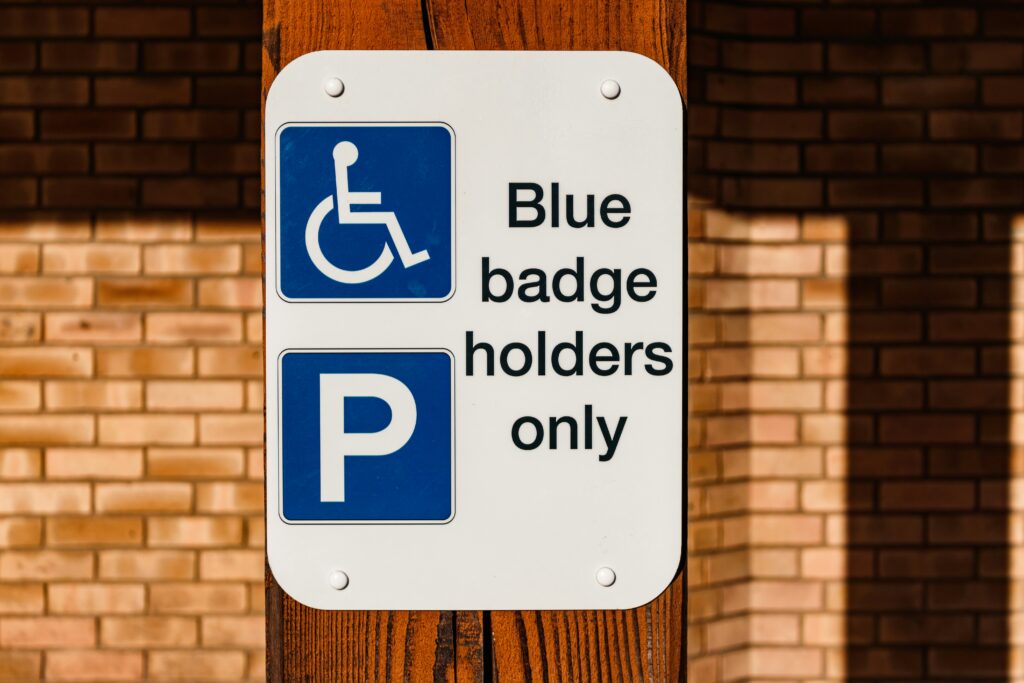 Accessible hotel parking
