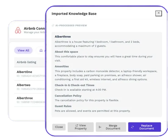 Airbnb proprety doc airbnb chatbot fr